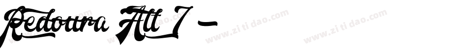 Redoura Alt 7字体转换